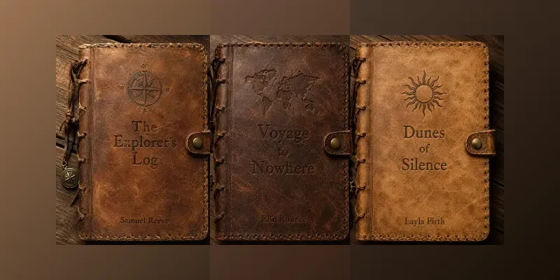 Antique Leather Travel Journal Covers Ai generated by undefined