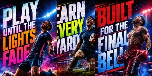 Contemporary Sports Action Posters generated by chatgpt-image