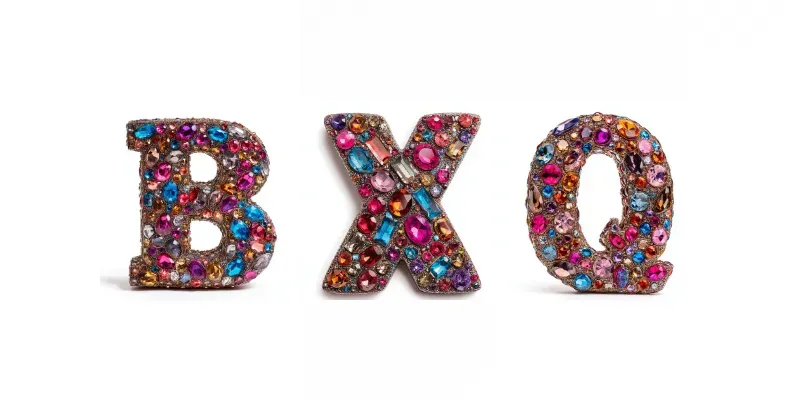 Whimsical Gems Alphabet Letters generated by undefined
