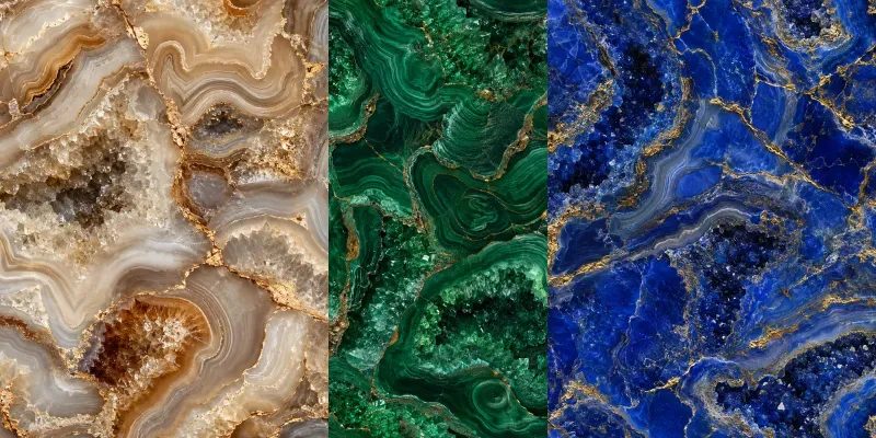 Crystal Geode Tumbler Wrap Tiles generated by undefined