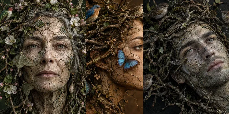 Natures Faces generated by undefined