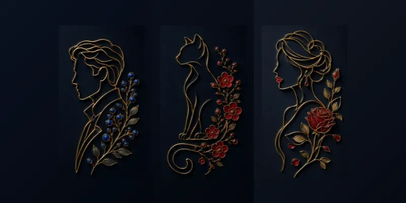 Sophisticated 3D Profile Graphic Creators generated by undefined