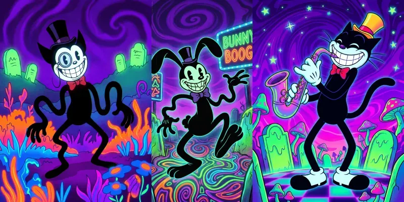 Vintage Rubber Hose Popsurrealisms generated by undefined
