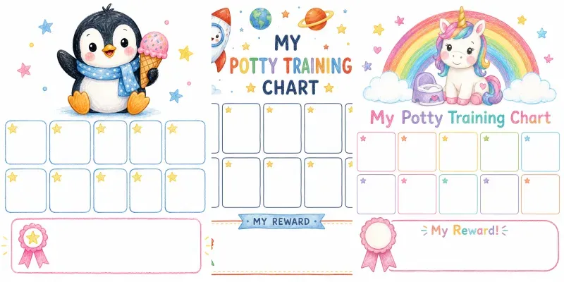 Potty Training Charts generated by undefined
