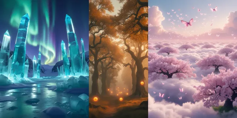 Magical Realms Landscapes generated by undefined