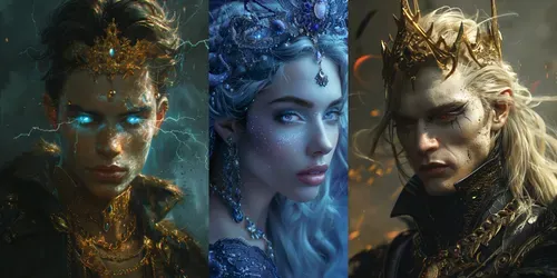 Mythological Gods Portraits generated by midjourney