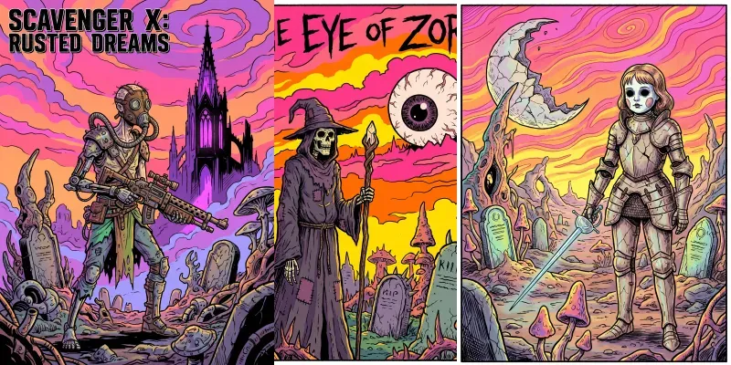 Psychedelic Indie Comic Style Art generated by undefined