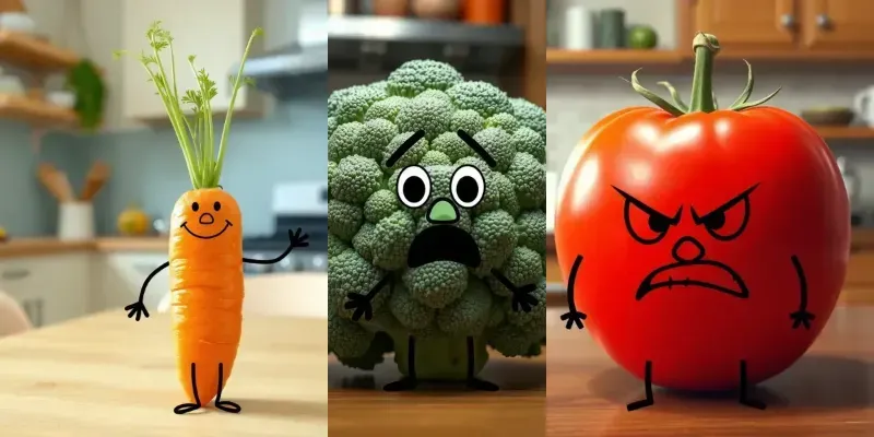 Expressive Fruits And Vegetables generated by undefined