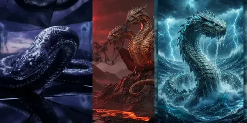 Mythic Serpent Art generated by gemini-image