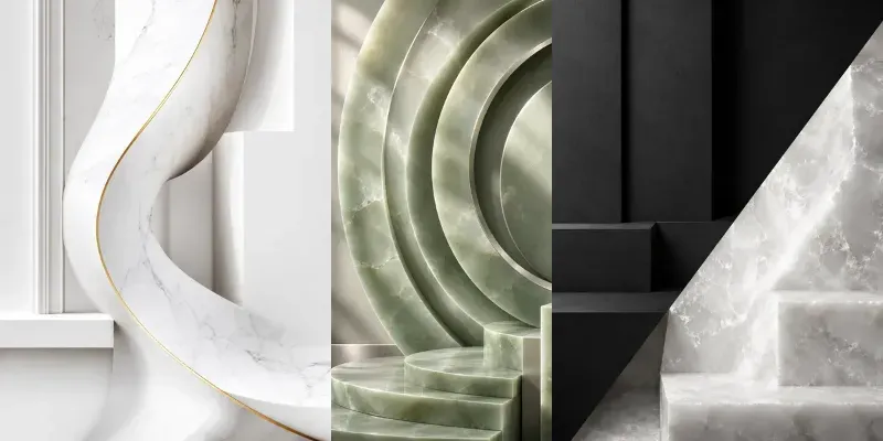Ultra Minimalist Luxury Mineral Textures generated by undefined