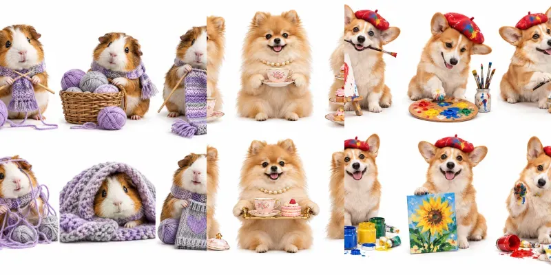 Pets With Hobbies Photoreal Cliparts Etsy