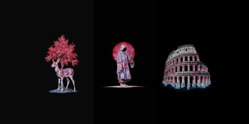 Neon Void Art Prints generated by undefined