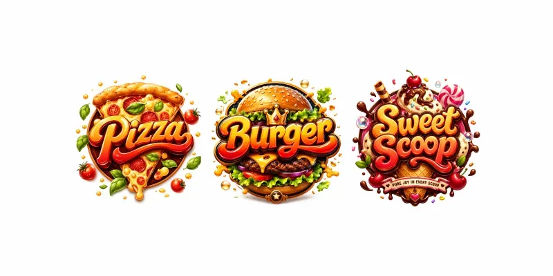 Fantasy Food Logos generated by undefined