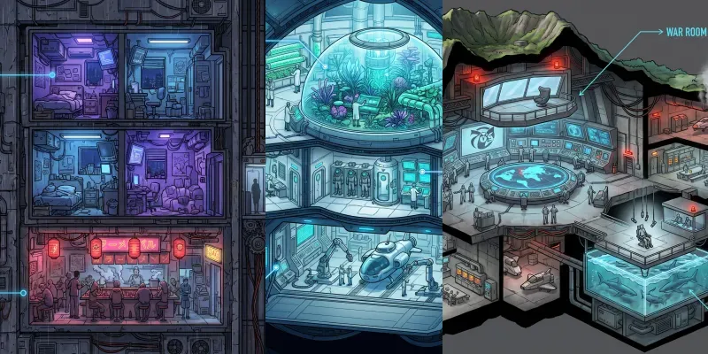 Architectural Cutaways Crosssections generated by undefined