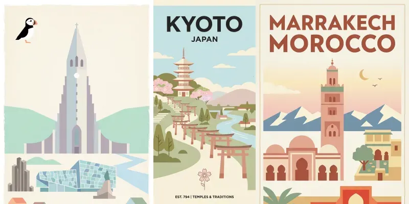 Minimalist Travel Poster Generator generated by undefined