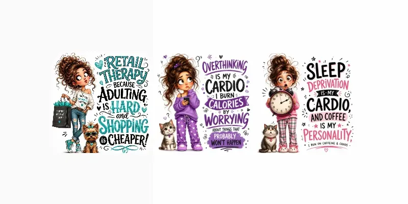 Funny Menopause Quote Character Posters generated by undefined