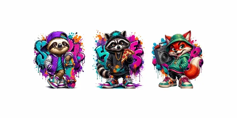 Street Graffiti Mascot Art generated by undefined