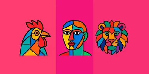 Flat Shapes Geometric Illustrations generated by chatgpt-image