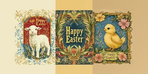 Easter Illumination Cards generated by midjourney