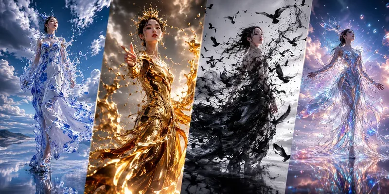 Epic Fantasy Couture Videos In 10s generated by undefined
