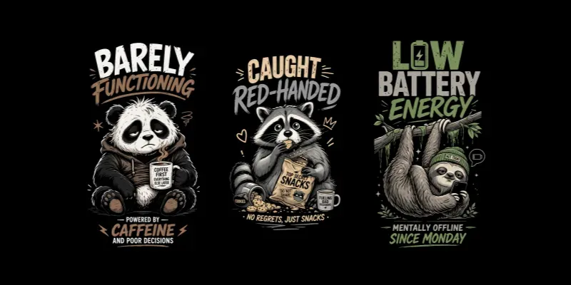 Highend Humorous Tshirt Designs generated by undefined