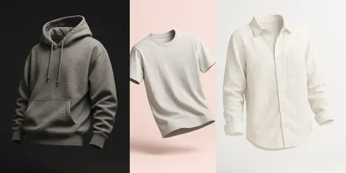 Floating Clothes In Midair Mockups generated by chatgpt-image