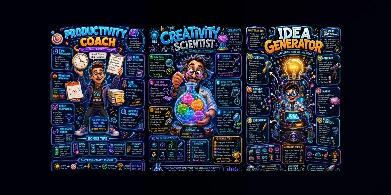 Sketchnote Character Infographics generated by undefined