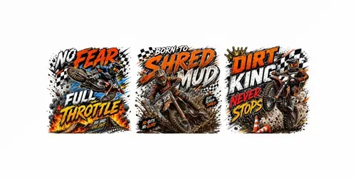 Extreme Motocross Typography Tshirts generated by chatgpt-image