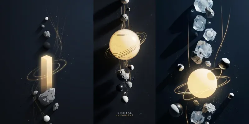 Minimalist Scifi Infographic Art generated by undefined