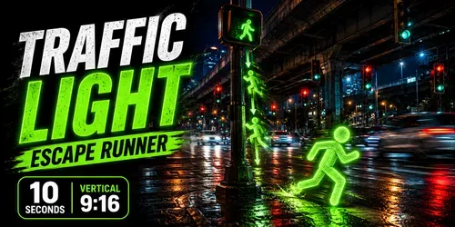 Traffic Light Escape Runners generated by veo