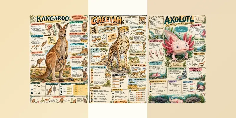 Animal Survival Playbook Posters