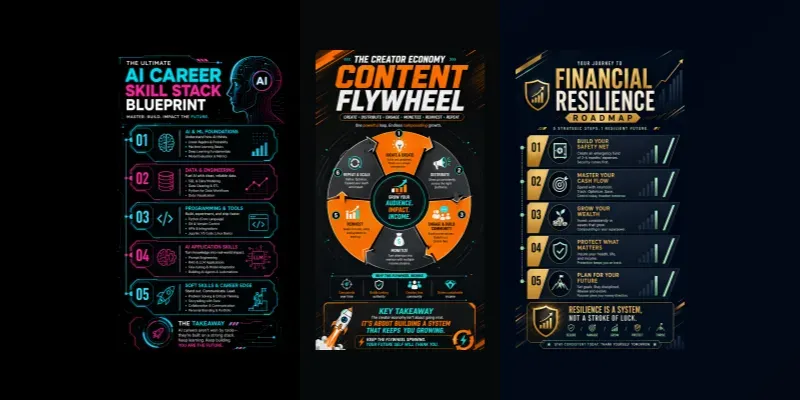 Cinematic Premium Infographic Posters generated by undefined