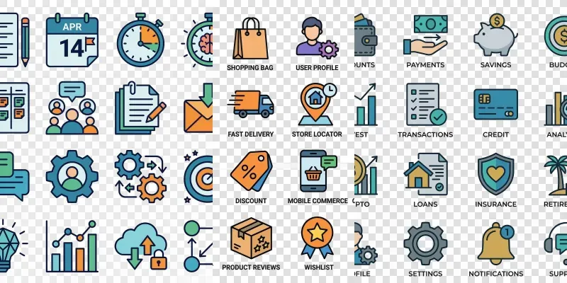 Modern App UI Icon Generator Kits generated by undefined