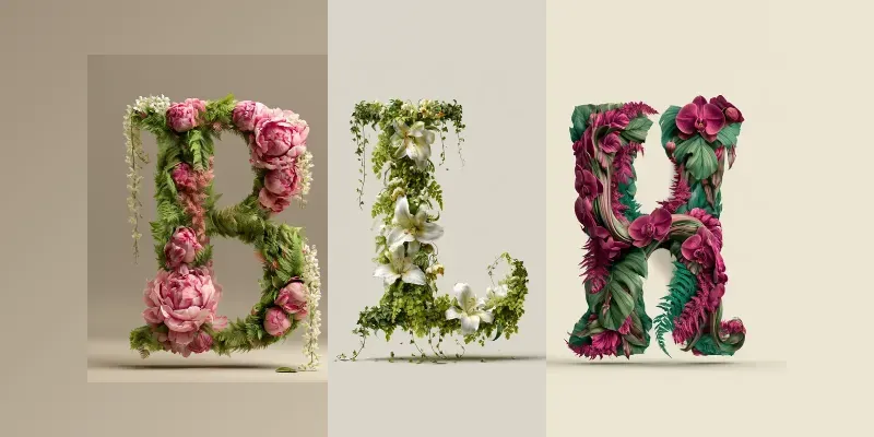 Botanical Letter Art generated by undefined