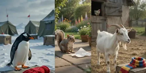 Caught In The Act Animal Comedies generated by veo