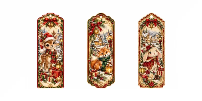 Christmas Wonderland Bookmark Designs