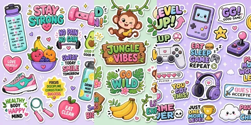 Kawaii Sticker Sheet Sets generated by undefined
