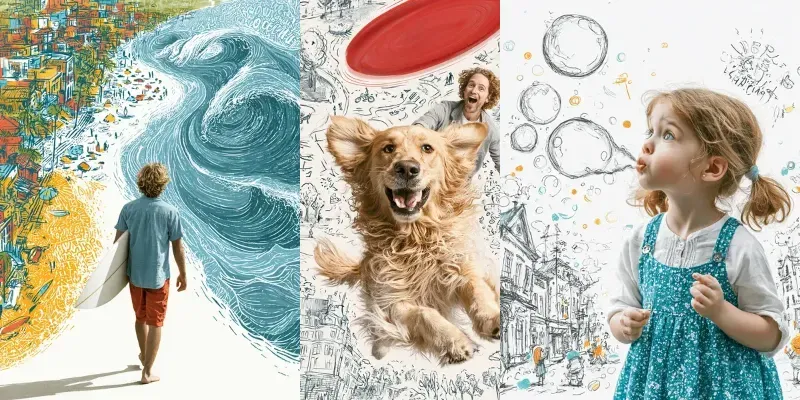 Mixed Media Doodle Lifestyle Art generated by undefined