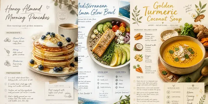 Luxury Recipe Card Creators generated by undefined