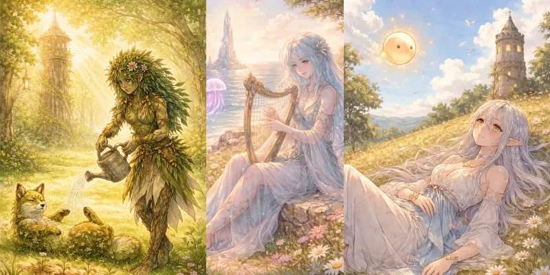 Dreamy Summer Creatures generated by undefined