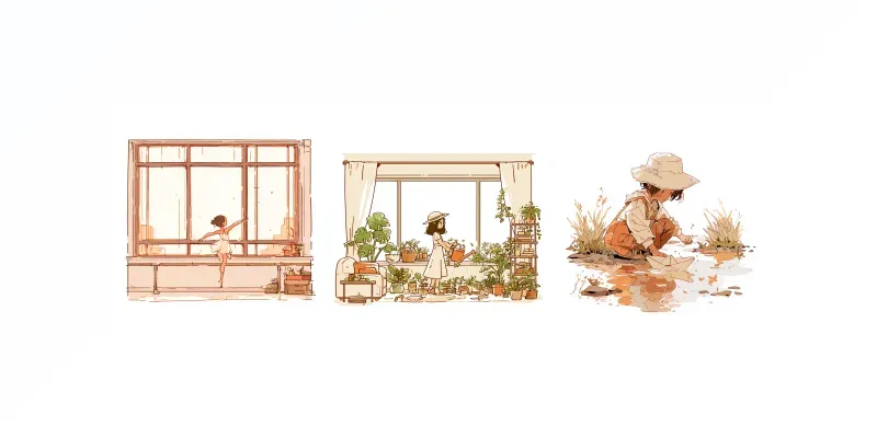 Minimal Editorial Story Illustrations generated by undefined