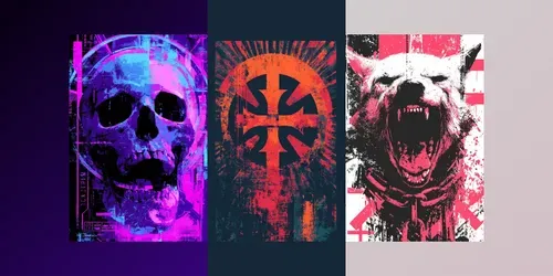 Acid Graphic Streetwear Emblems generated by midjourney