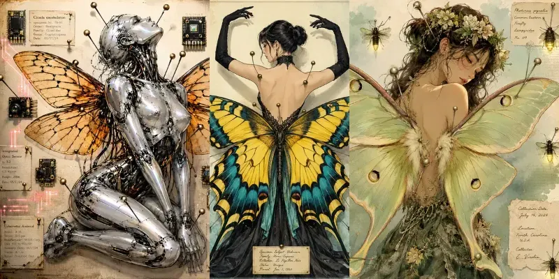 Entomological Fashion Portraits generated by undefined
