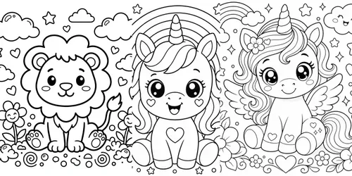Child Friendly Coloring Book Line Art generated by chatgpt-image