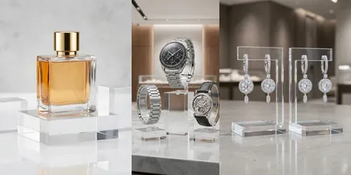 Acrylic Display Product Mockups generated by gemini-image