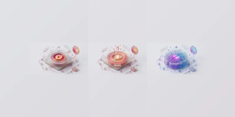 3D Isometric Glassmorphic App Web Icons