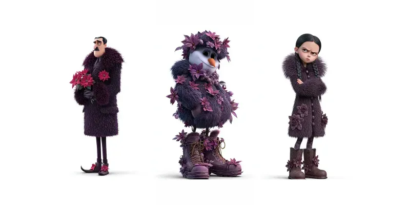 Addams Family And Spooky Friends generated by undefined