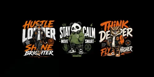 Motivational Animal Tees generated by chatgpt-image
