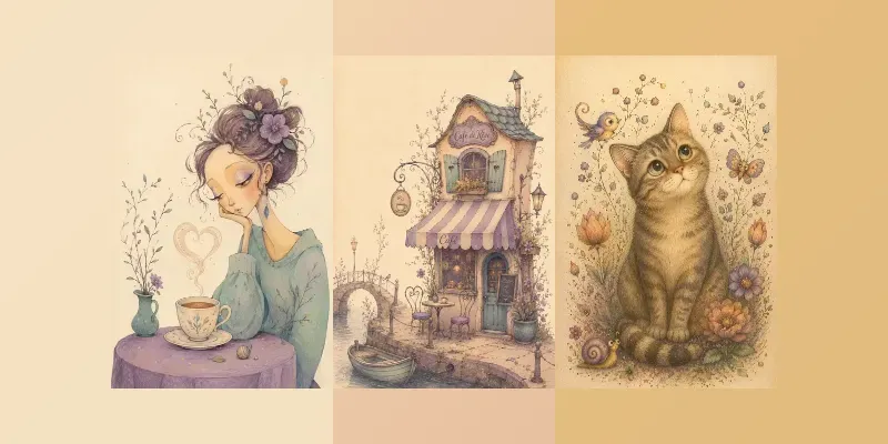 Fairy Tales In The World Of Pastel Forms generated by undefined