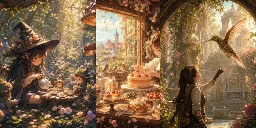 Whimsical Spring Storyscapes generated by chatgpt-image